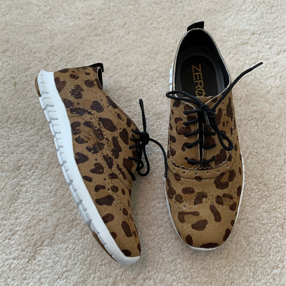 Cole Haan Cheetah Print wingtip sneaker